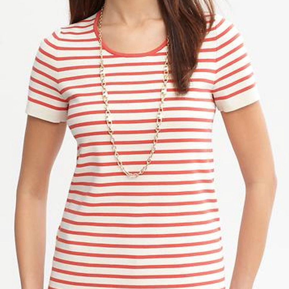 NWT $79.50 Banana Republic Striped Top - Sz M